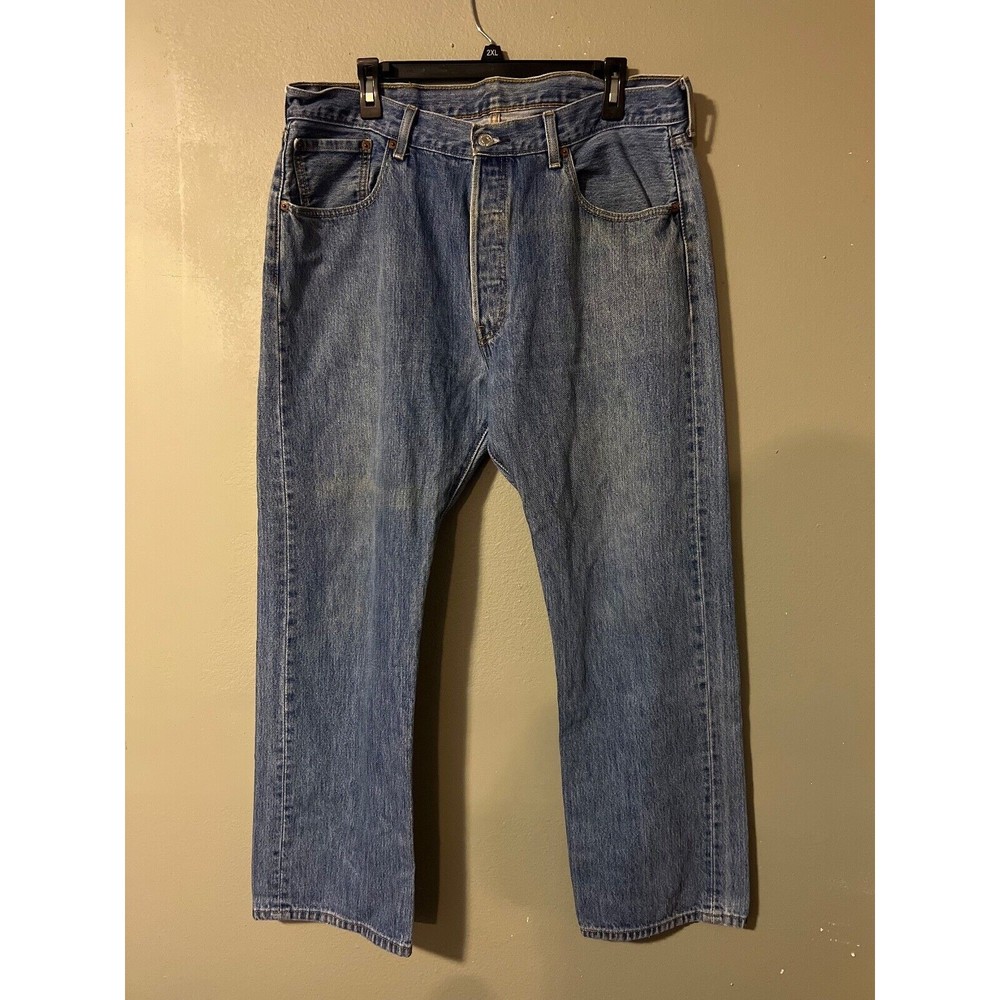 Levi's 501XX Men Button Fly Dark Jeans Denim‎ 38X30
